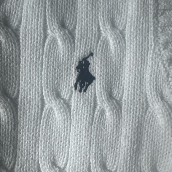Polo Ralph Lauren Cable-Knit Cotton Sweater Vest kids 3t - Picture 3 of 4